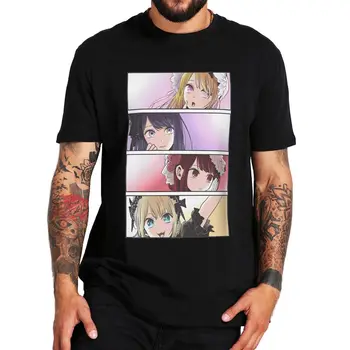 vyras viršuje tees Oshi Ne Ko Marškinėliai Comedy Anime, Manga Gerbėjai Dovana Trumpas Rankovės Atsitiktinis Medvilnės Unisex O-kaklo Minkštas marškinėliai